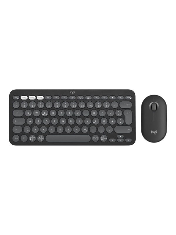 Logitech Pebble 2 Combo - Keyboard and mouse set - Engels (VK) - Zwart