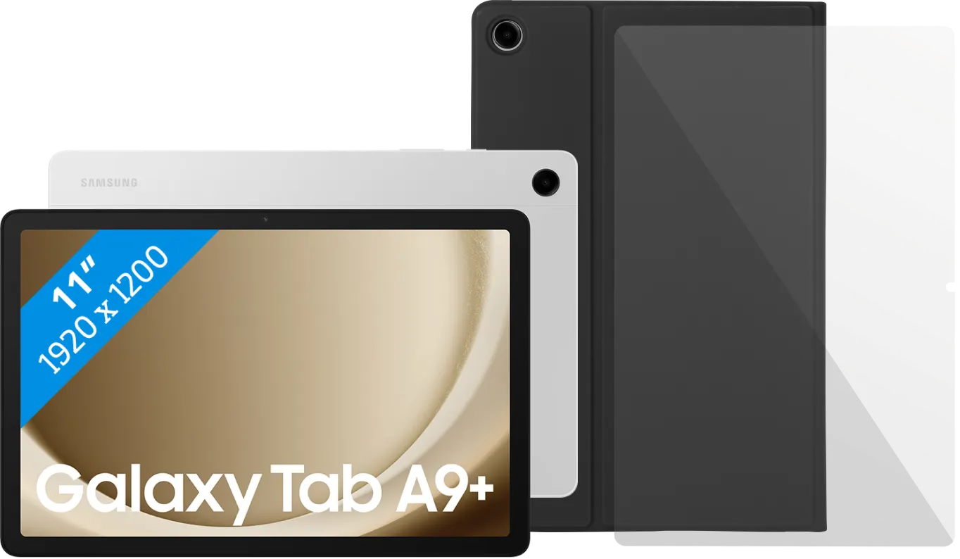 Samsung Galaxy Tab A9 Plus 11 inch 8GB/256GB Wifi Zilver + Beschermpakket