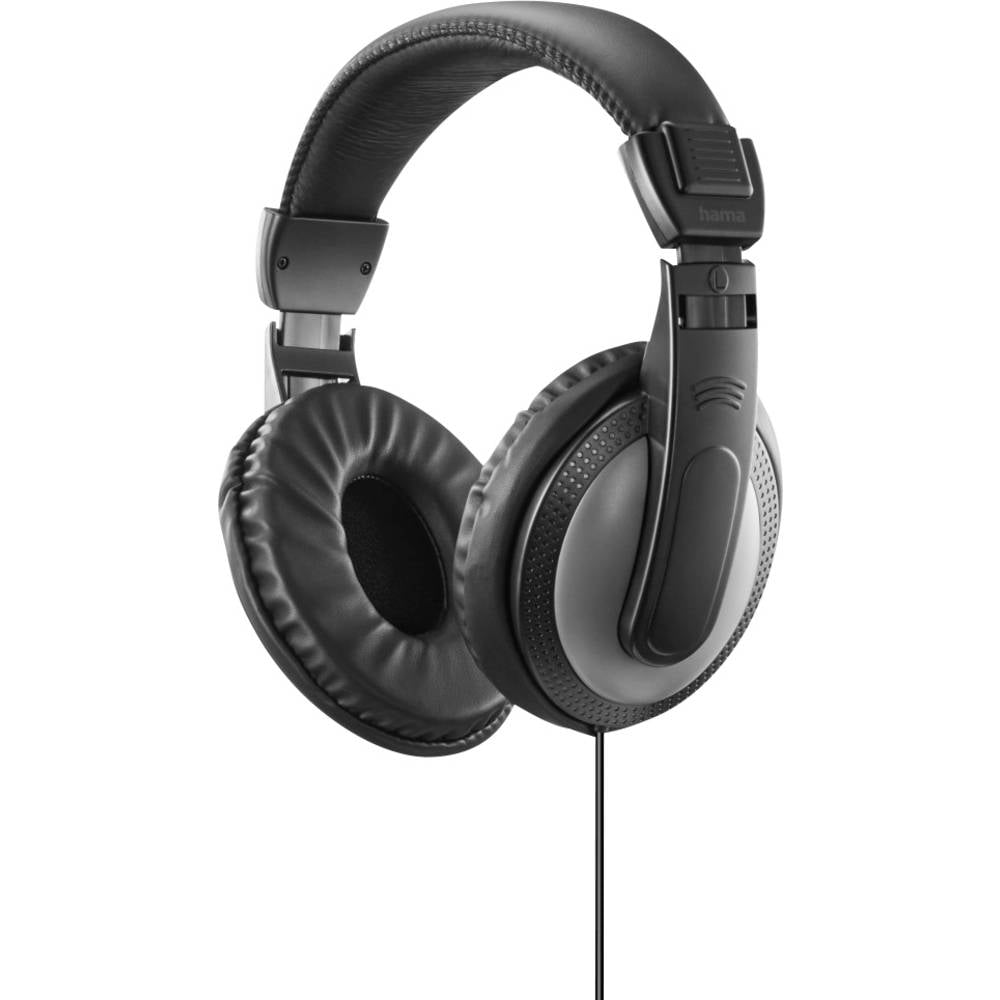 Hama Fernsehkopfhörer ShellTV II, Over-Ear, einseitiges, langes Kabel (6m), SW Over Ear koptelefoon Zwart, Donkergrijs
