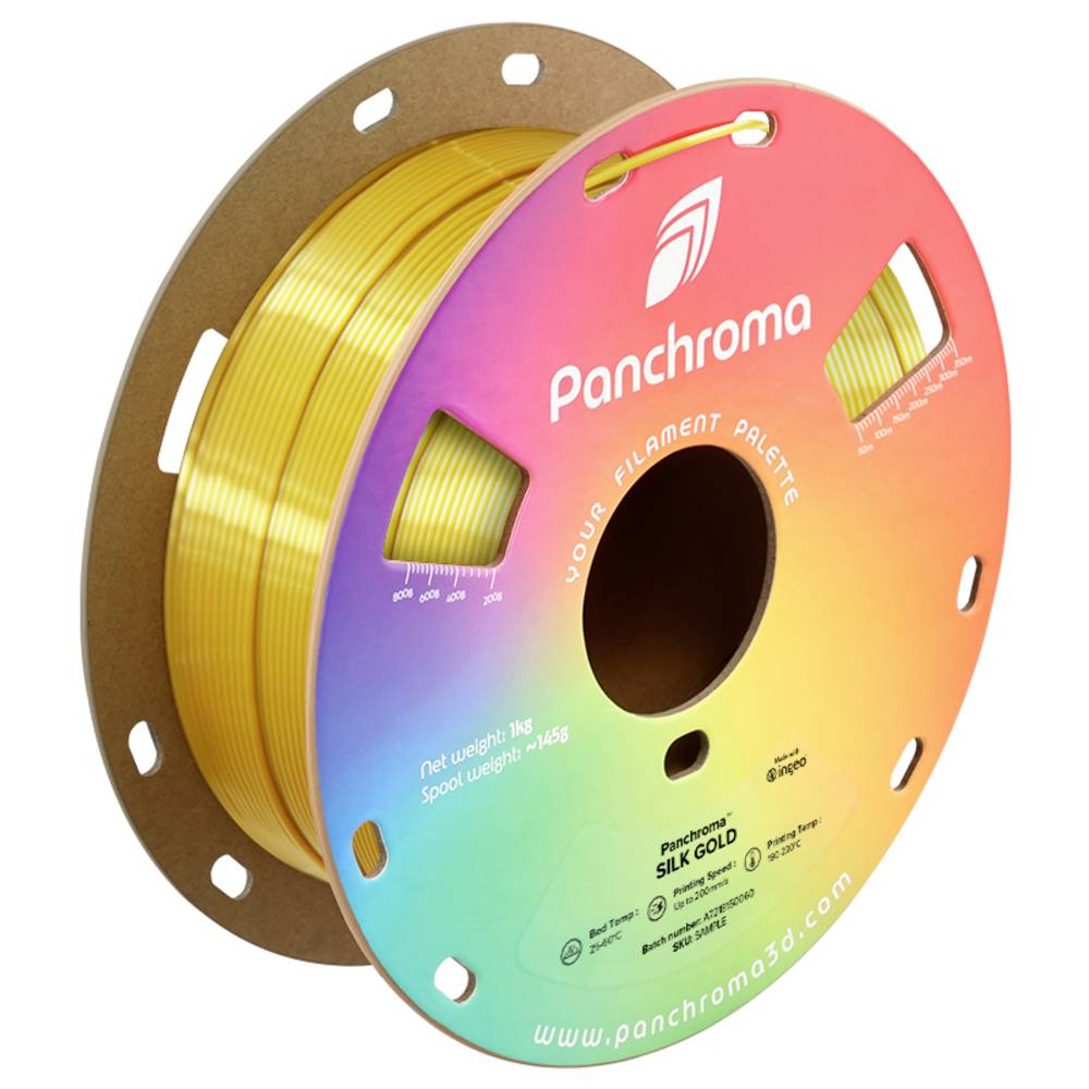 Polymaker CA03006 Panchroma™ Silk Filament PLA kunststof Zijdeglans 1.75 mm 1000 g Goud 1 stuk(s)