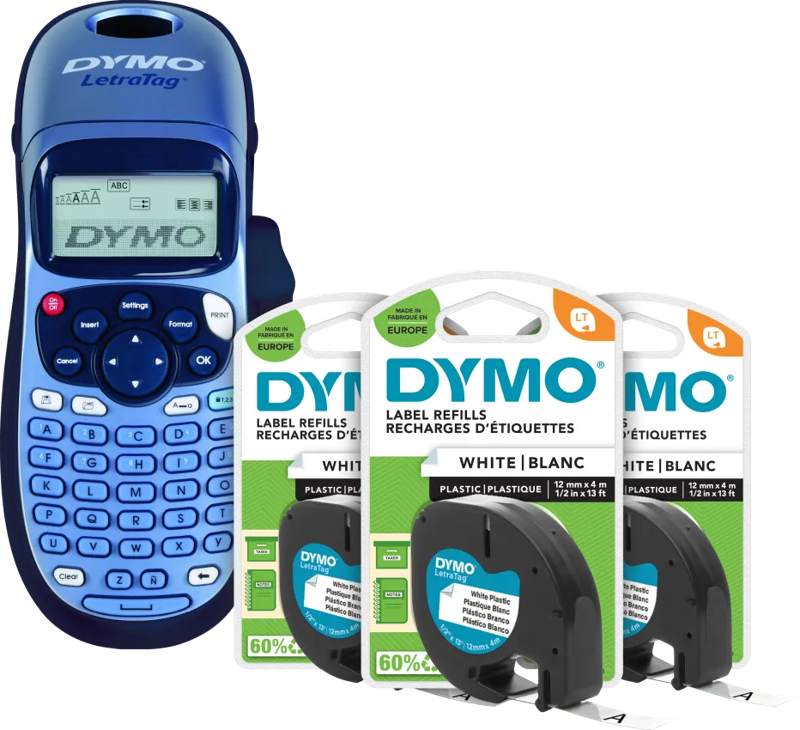 Dymo LetraTag LT-100H + 3 extra labels