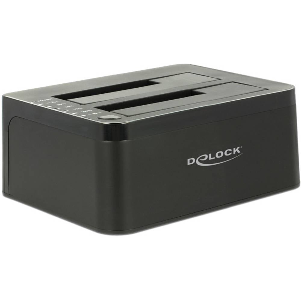 Delock 62661 SAS 6 Gb/s, DC-aansluiting 3,5 mm Harde schijf-dockingstation