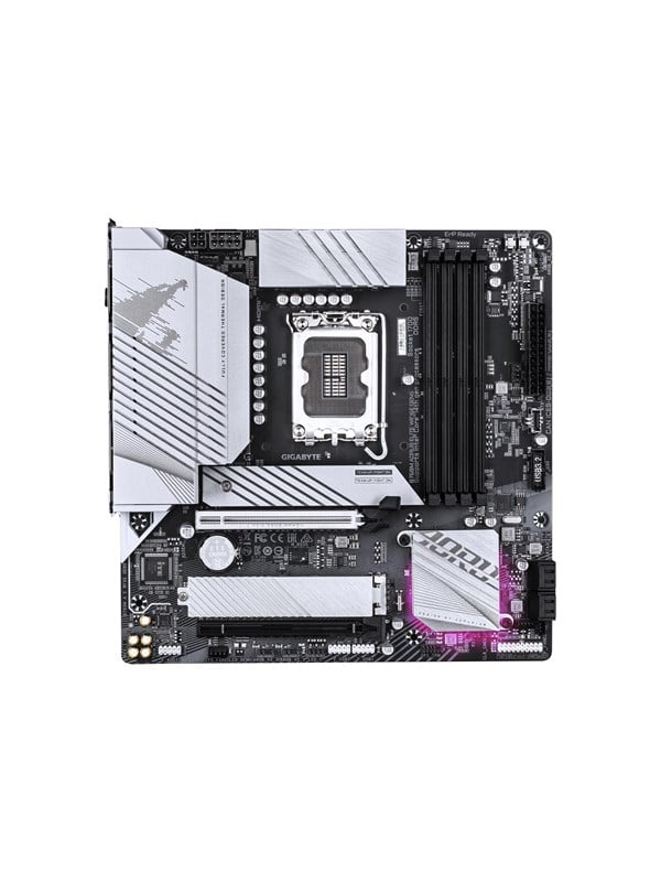 Gigabyte AORUS B760M ELITE WIFI6E GEN5 Moederbord - Intel B760 - Intel LGA1700 socket - DDR5 RAM - Micro-ATX