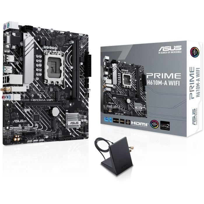 Egenta Carte mère - ASUS - PRIME H610M-A WIFI - Intel H610 LGA 1700 micro ATX
