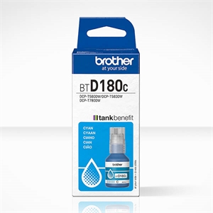 Brother BTD180BK inktfles cyaan (origineel)