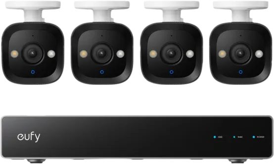 Eufy PoE Security System + NVR + E40 4-Pack