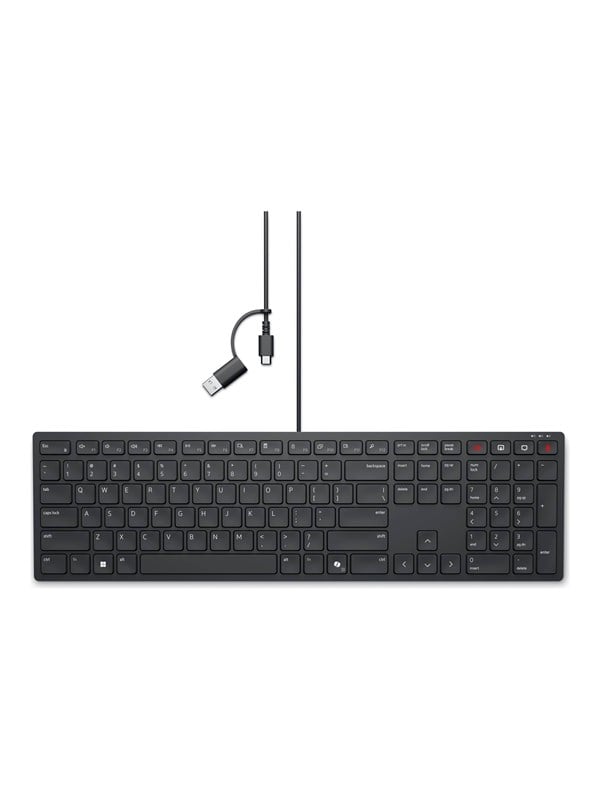 Dell Wired Collaboration Keyboard KB525C - keyboard - AZERTY - French - black Input Device - Toetsenbord - Frans - Zwart