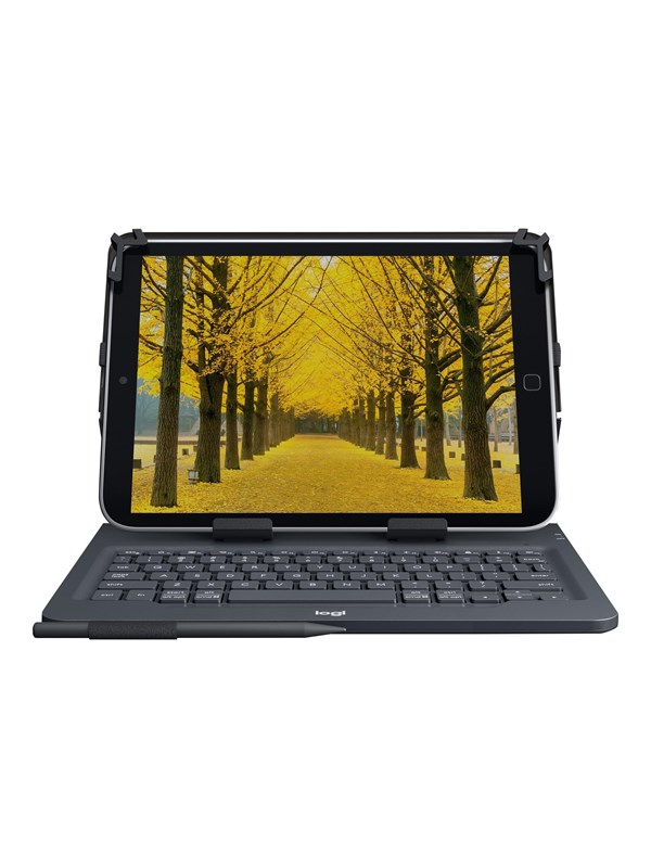 Logitech Universal - keyboard and folio case - AZERTY - French - Keyboard and folio case - Frans - Zwart