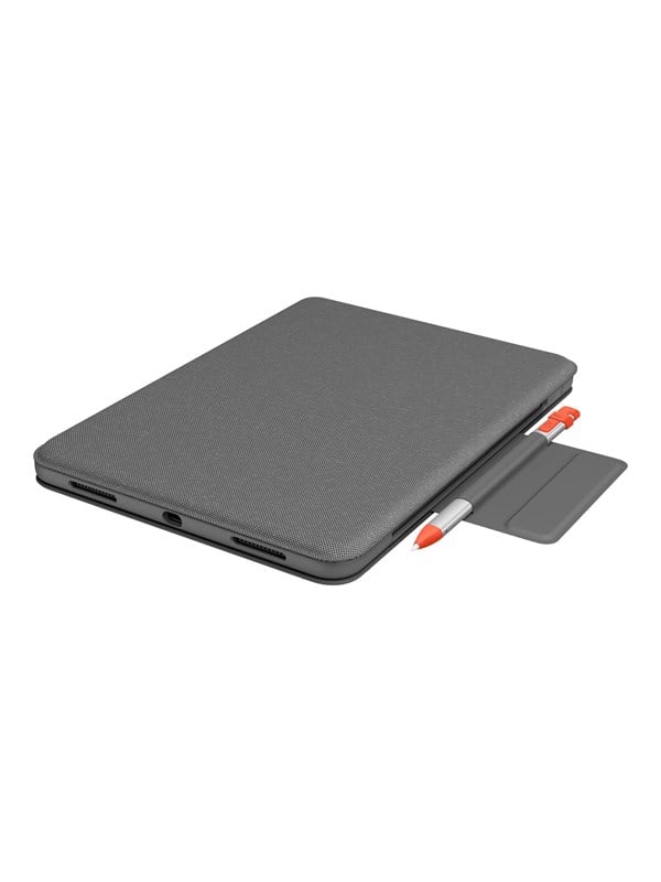 Logitech Folio Touch - Keyboard and folio case - Frans - Grijs