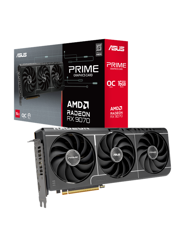 Asus Radeon RX 9070 Prime EVO OC - 16GB GDDR6 RAM - Grafische kaarten