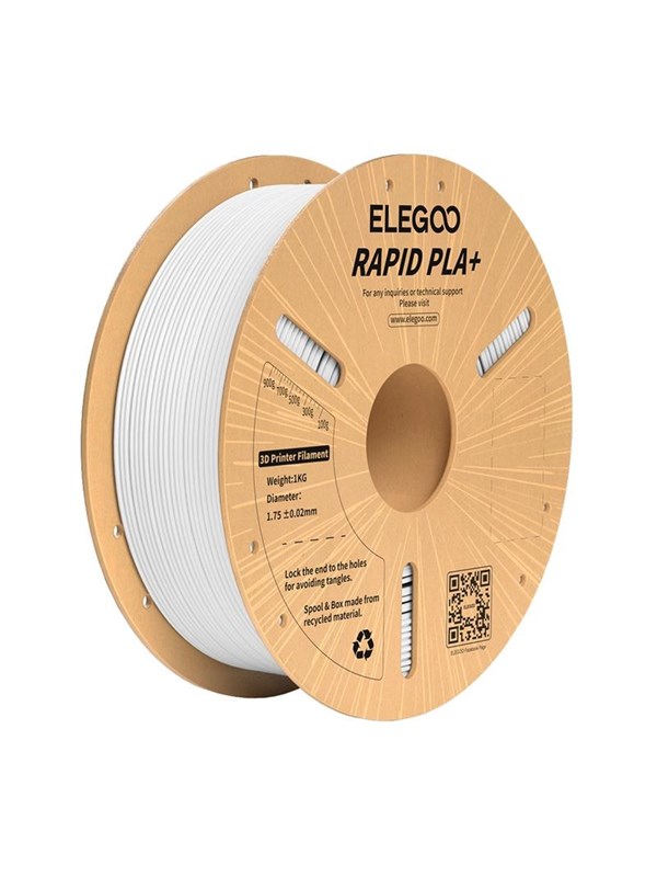 Elegoo Rapid PLA+ Filament - White - 3D-printer