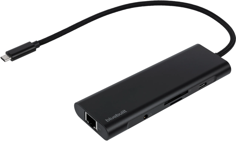 BlueBuilt 8-in-1 HDMI Docking Station met Usb C Zwart