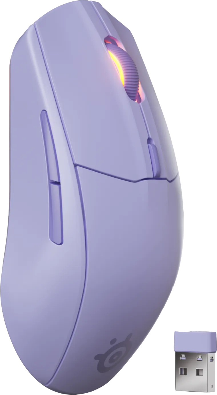 SteelSeries Rival 3 Gen 2 Draadloze Gaming Muis Lavendel