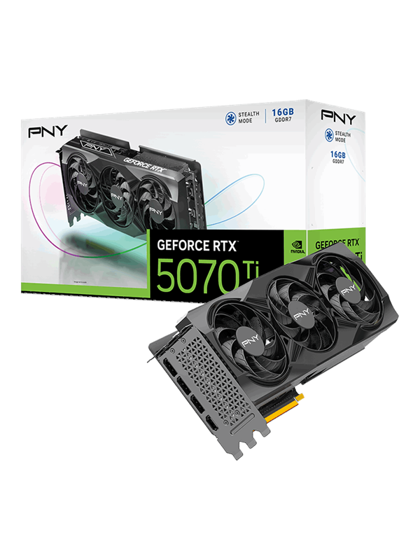 Pny GeForce RTX 5070 Ti Triple Fan - 16GB GDDR7 RAM - Grafische kaarten