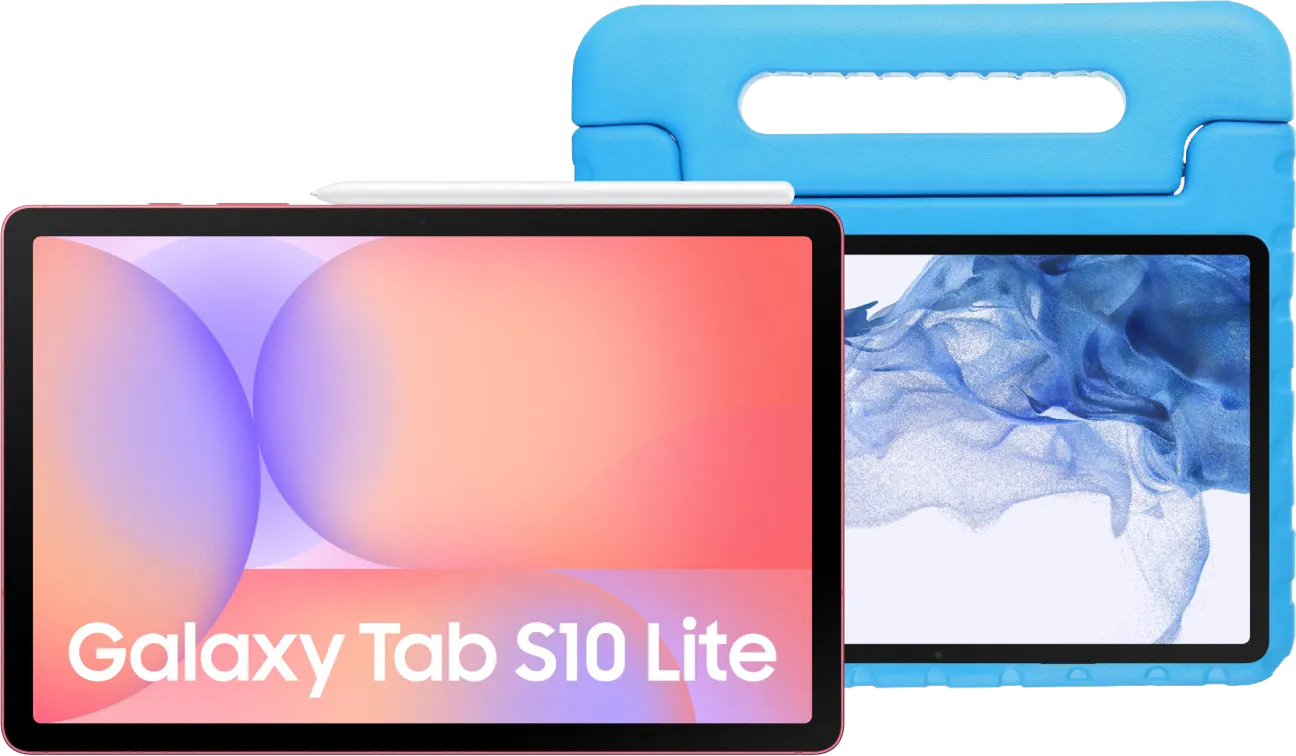 Samsung Galaxy Tab S10 Lite 10,9 inch 128GB Wifi Rood + Kids Cover Blauw