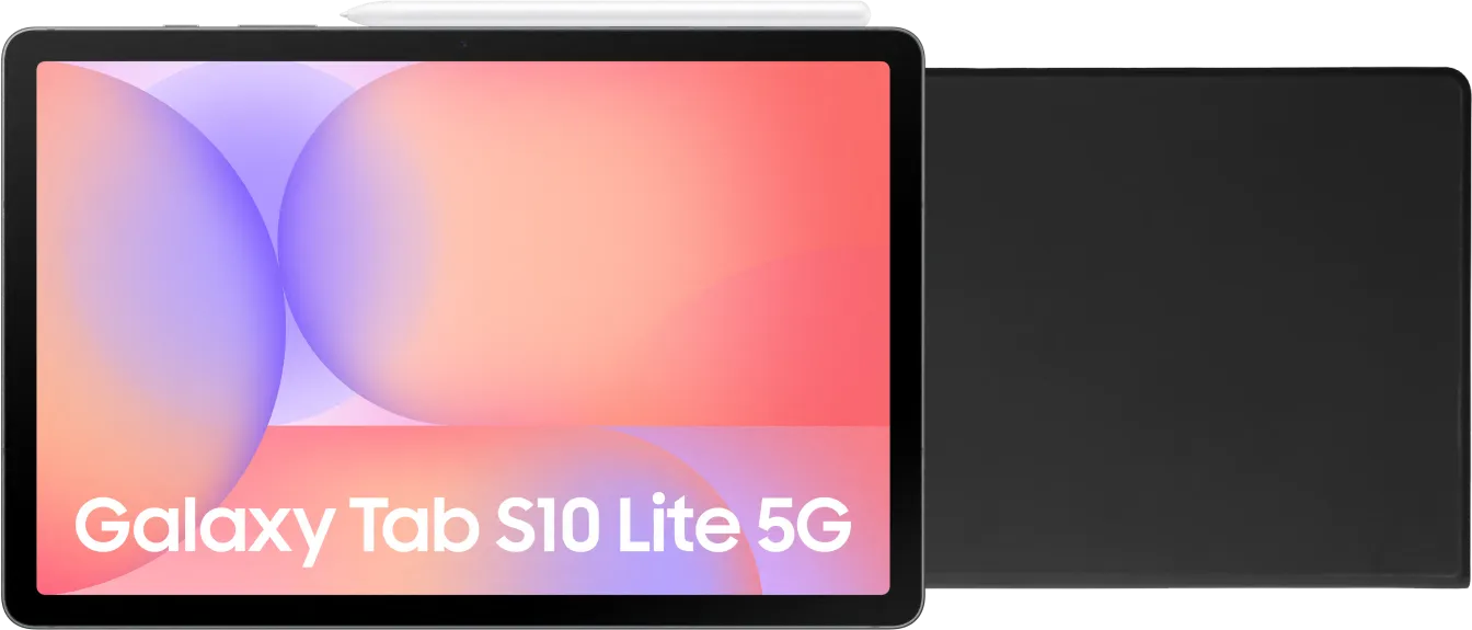 Samsung Galaxy Tab S10 Lite 10,9 inch 128GB Wifi en 5G Grijs + Book Case Zwart