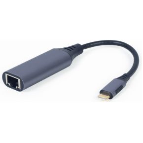 Gembird USB-C Gigabit netwerk adapter kabel 0.15 meter