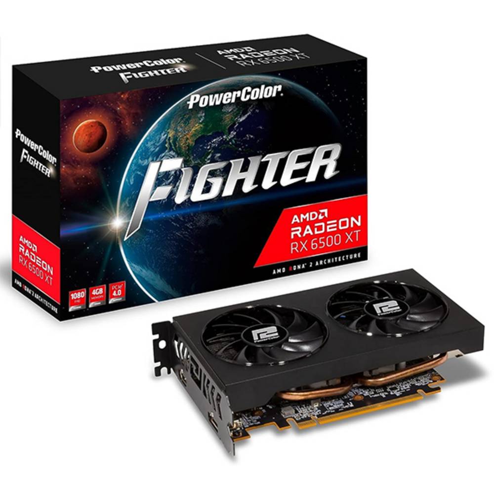 Powercolor AMD Radeon RX 6500 XT Videokaart 8 GB GDDR6-RAM PCI-Express