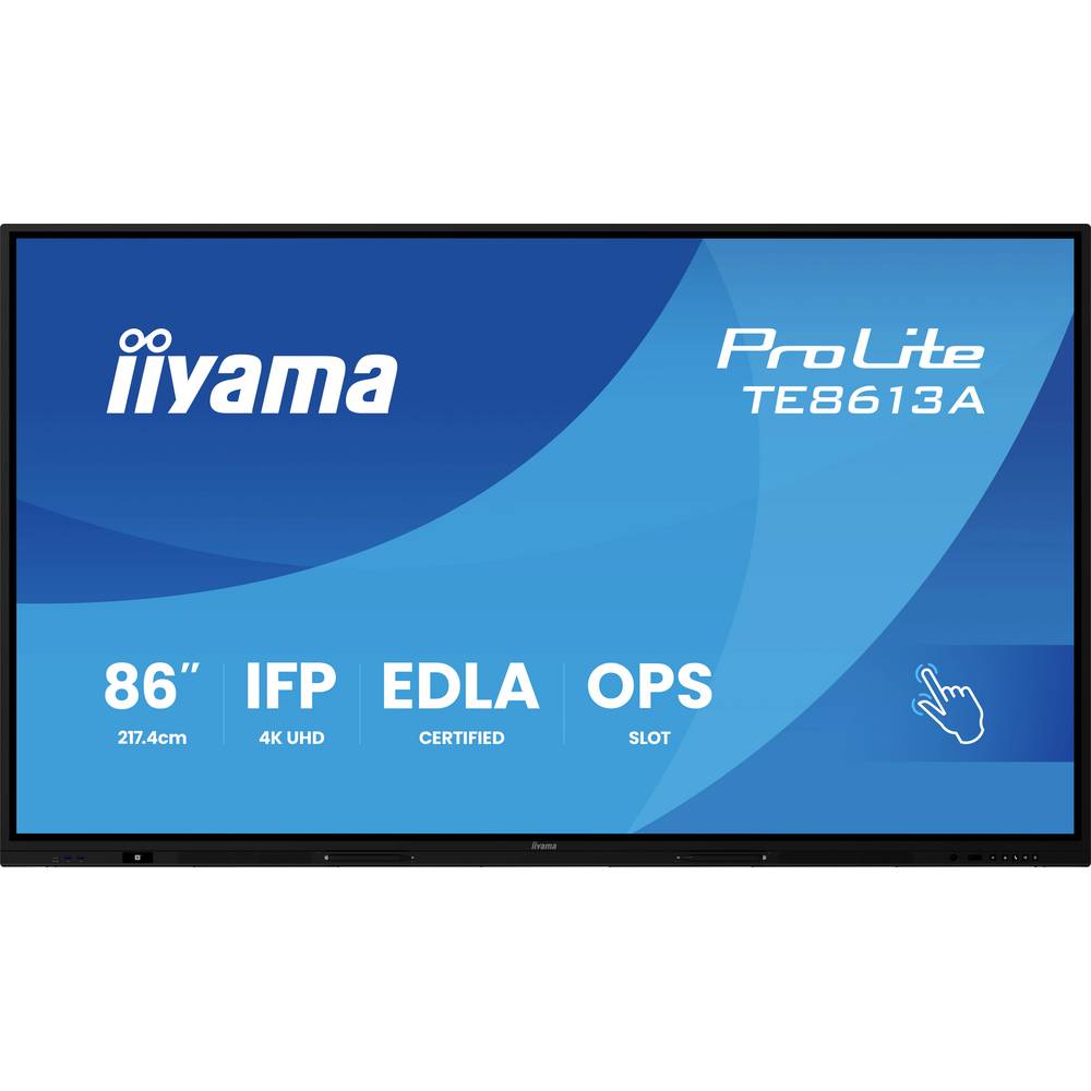 Iiyama ProLite Digital Signage display Energielabel: G (A - G) 217.4 cm 85.6 inch 3840 x 2160 Pixel 18/7