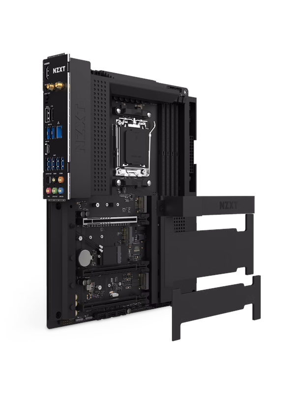 Nzxt N7 B650E Zwart Moederbord - AMD B650 - AMD AM5 socket - DDR5 RAM - ATX
