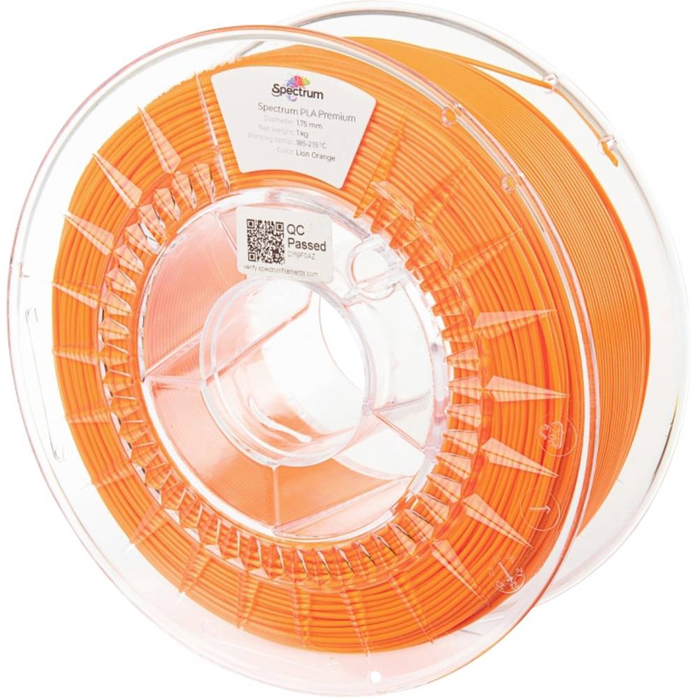 Spectrum Filaments 80008 PLA Premium Filament PLA kunststof 1.75 mm 1000 g Lion Orange, Oranje 1 stuk(s)