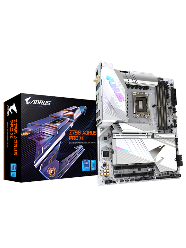 Gigabyte Z790 AORUS PRO X Moederbord - Intel Z790 - Intel LGA1700 socket - DDR5 RAM - ATX