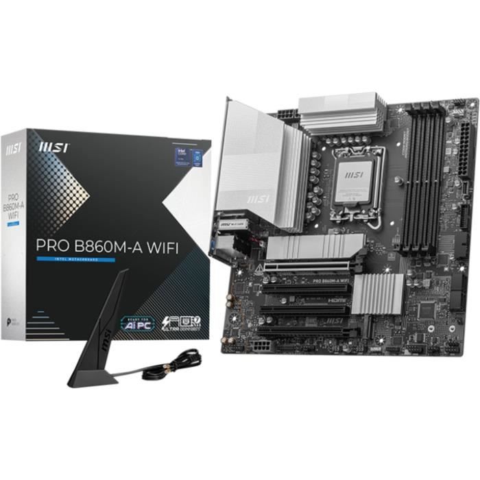 Winekh Carte mère - MSI - PRO B860M-A WIFI Intel B860 LGA 1851 (Socket V1) micro ATX