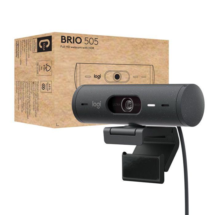 TECHSALES Webcam - LOGITECH - BRIO 505 - 1920 x 1080 px - Microphone intégré - Autofocus