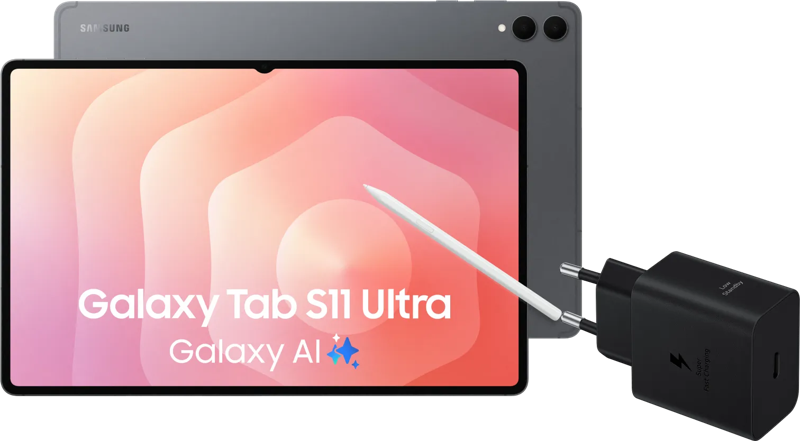 Samsung Galaxy Tab S11 Ultra 14,6 inch 512GB Wifi Grijs + Oplaadpakket