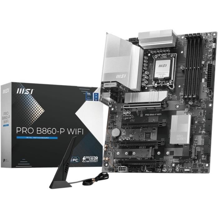 Winekh Carte mère - MSI - PRO B860-P WIFI - LGA 1851 - DDR5-SDRAM - Wi-Fi 7 - ATX