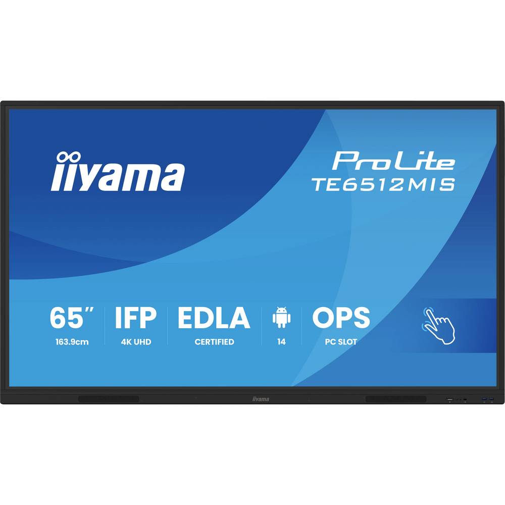 Iiyama TE6512MIS-B4AG Digital Signage display Energielabel: G (A - G) 163.9 cm 65 inch 3840 x 2160 Pixel 24/7
