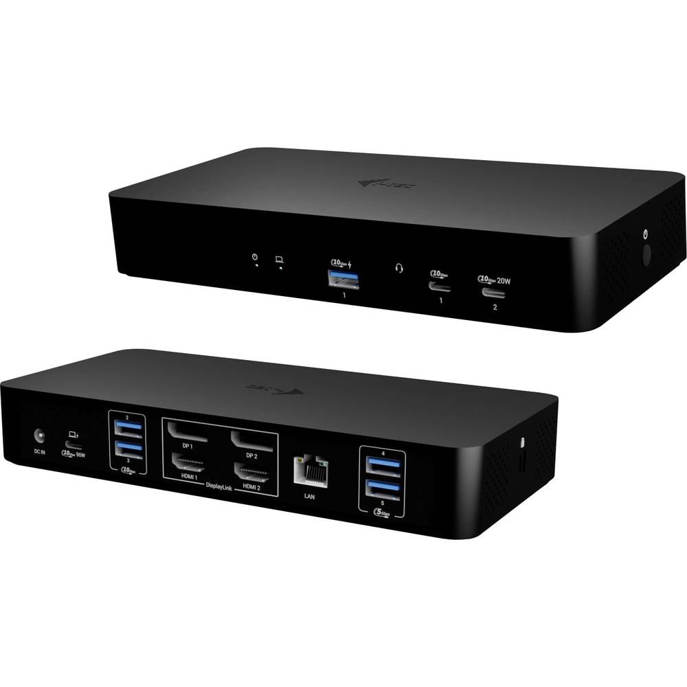 I-tec CAINTGDUAL4KDOCPD USB-C dockingstation USB-C Power Delivery, Incl. Kensington-slot