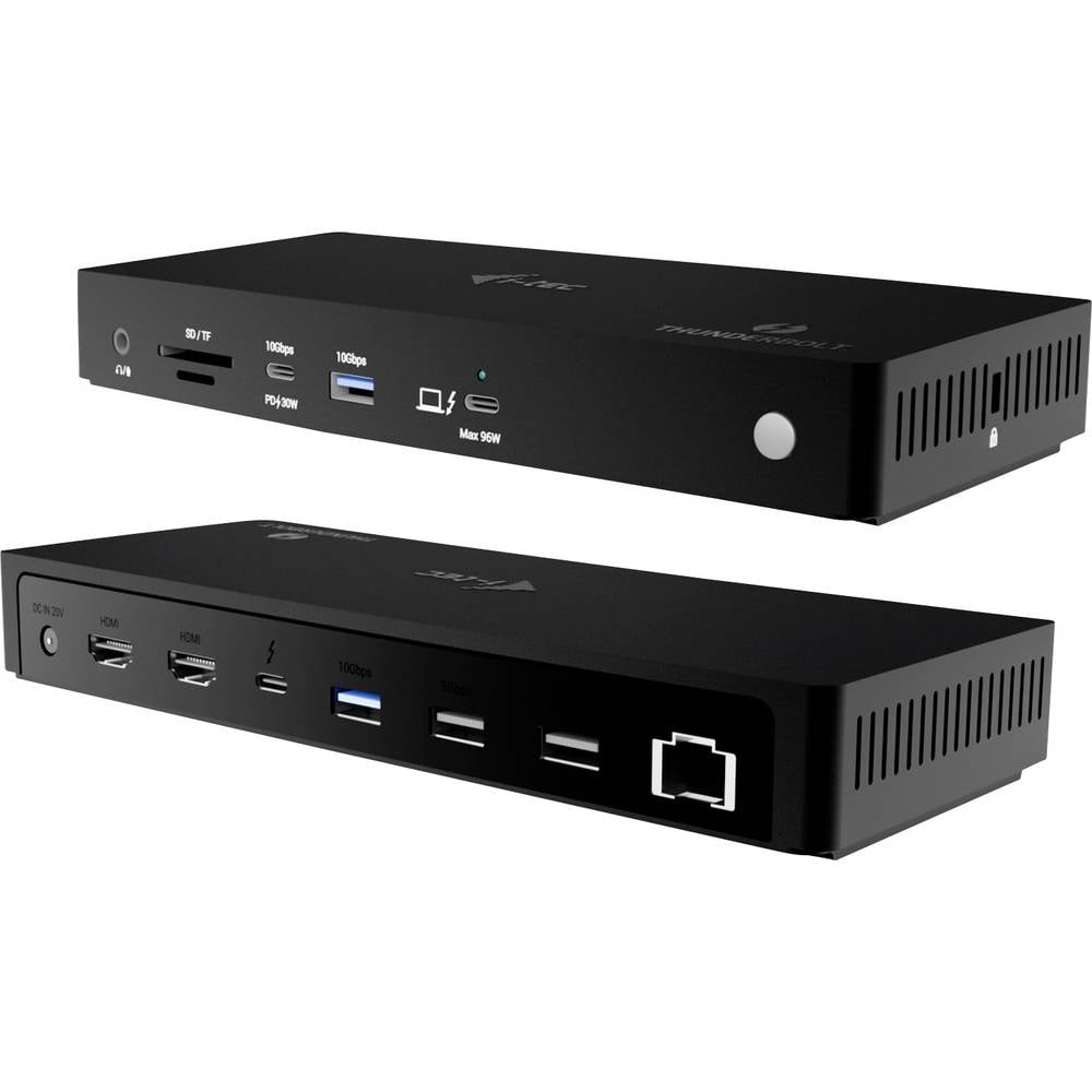 I-tec TB4TRIPLEDOCKPD USB-C dockingstation USB-C Power Delivery, Geïntegreerde kaartlezer