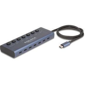DeLock 63410 interface hub USB 3.2 Gen 1 (3.1 Gen 1) Type-C 5000 Mbit/s Blauw