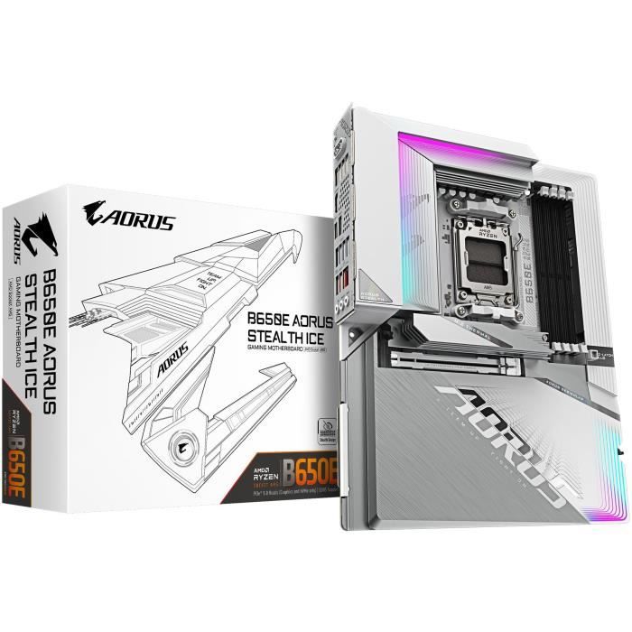 BINTI COMMERCE Carte mère - GIGABYTE - B650E AORUS STEALTH ICE - AMD AM5 - DDR5 - Wi-Fi 7