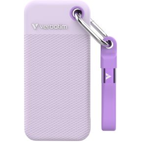 Verbatim Pocket SSD - Zomereditie Paars met 2 rubberen hoezen (wit & paars) - 2TB