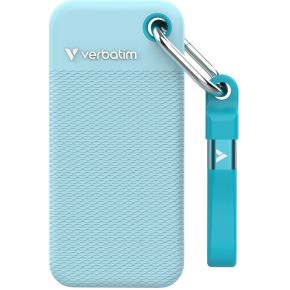 Verbatim Pocket SSD - Zomereditie Polar Blue met 2 rubberen hoezen (Zwart & Polar Blue) - 1TB