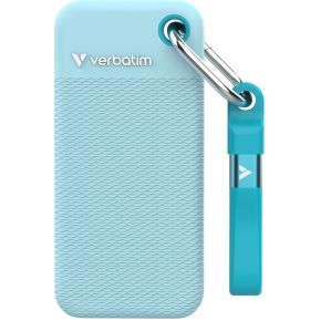 Verbatim Pocket SSD - Zomereditie Polar Blue met 2 rubberen hoezen (Zwart & Polar Blue) - 2TB
