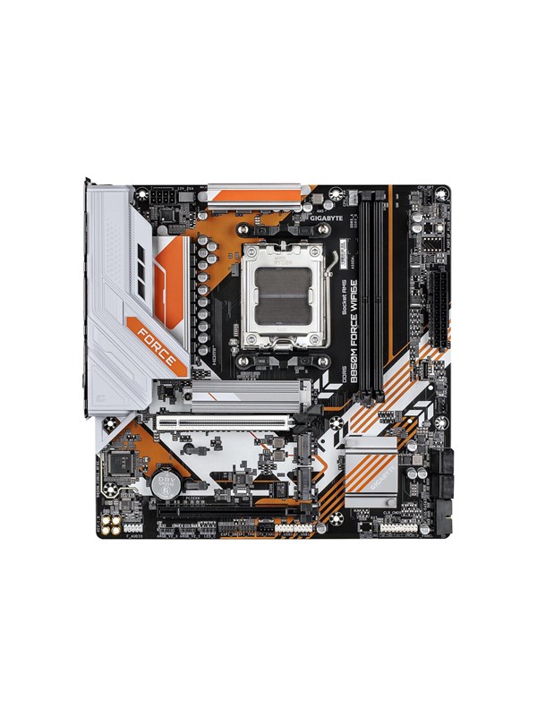 Gigabyte B850M FORCE WIFI6E Moederbord - AMD B850 - AMD AM5 socket - DDR5 RAM - Micro-ATX