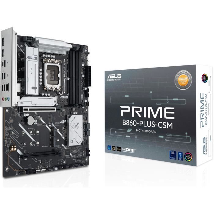 BINTI COMMERCE Carte mère - ASUS - PRIME B860-PLUS-CSM - Intel B860 LGA 1851 (Socket V1) ATX