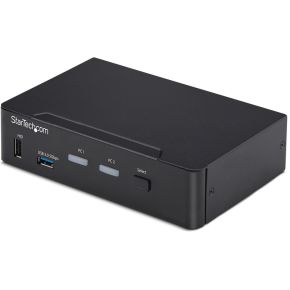 Startech .com 2-Port DisplayPort KVM Switch, 4K 60Hz, DP 1.2, HDCP 1.4, EDID Beheer, 2-Port USB 3.0 H