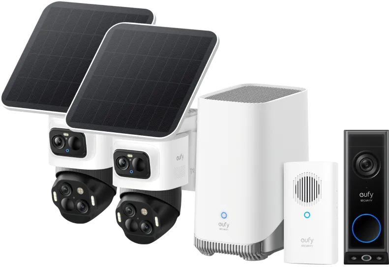 Eufy Cam S4 Duo Pack + HomeBase 3 + Video Doorbell E340 + Chime
