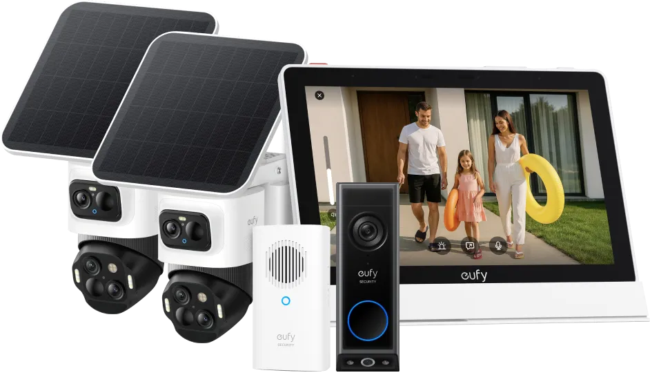 Eufy Cam S4 Duo Pack + HomeBase 3 + Video Doorbell E340 + Smart Display E10