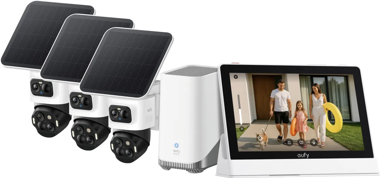 Eufy cam S4 3-pack + HomeBase 3 + Smart Display E10