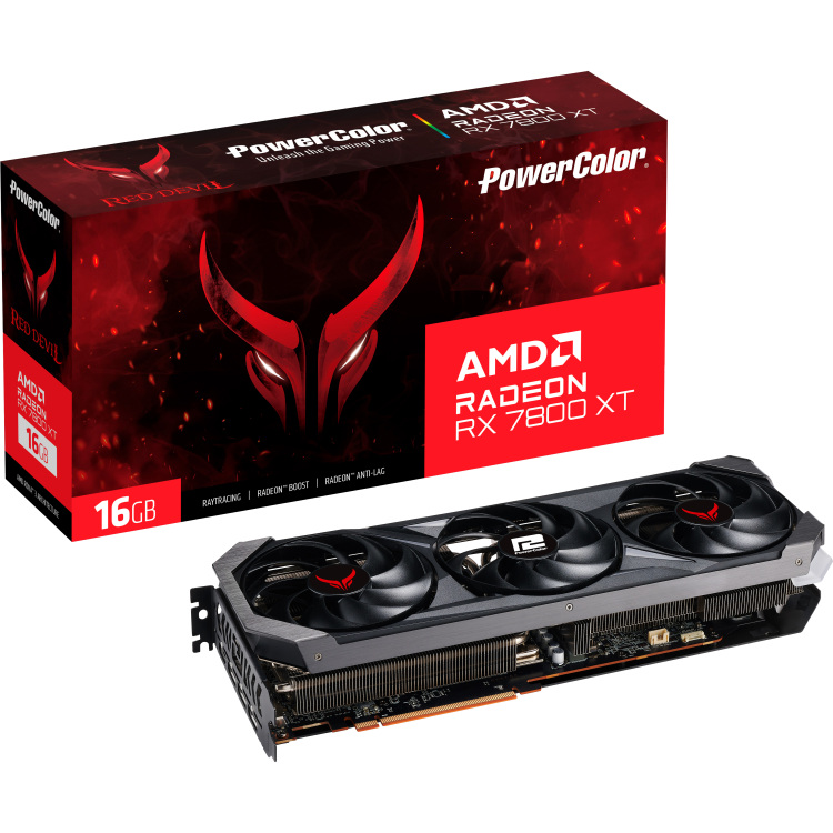 PowerColor Red Devil Radeon RX 7800 XT 16GB grafische kaart