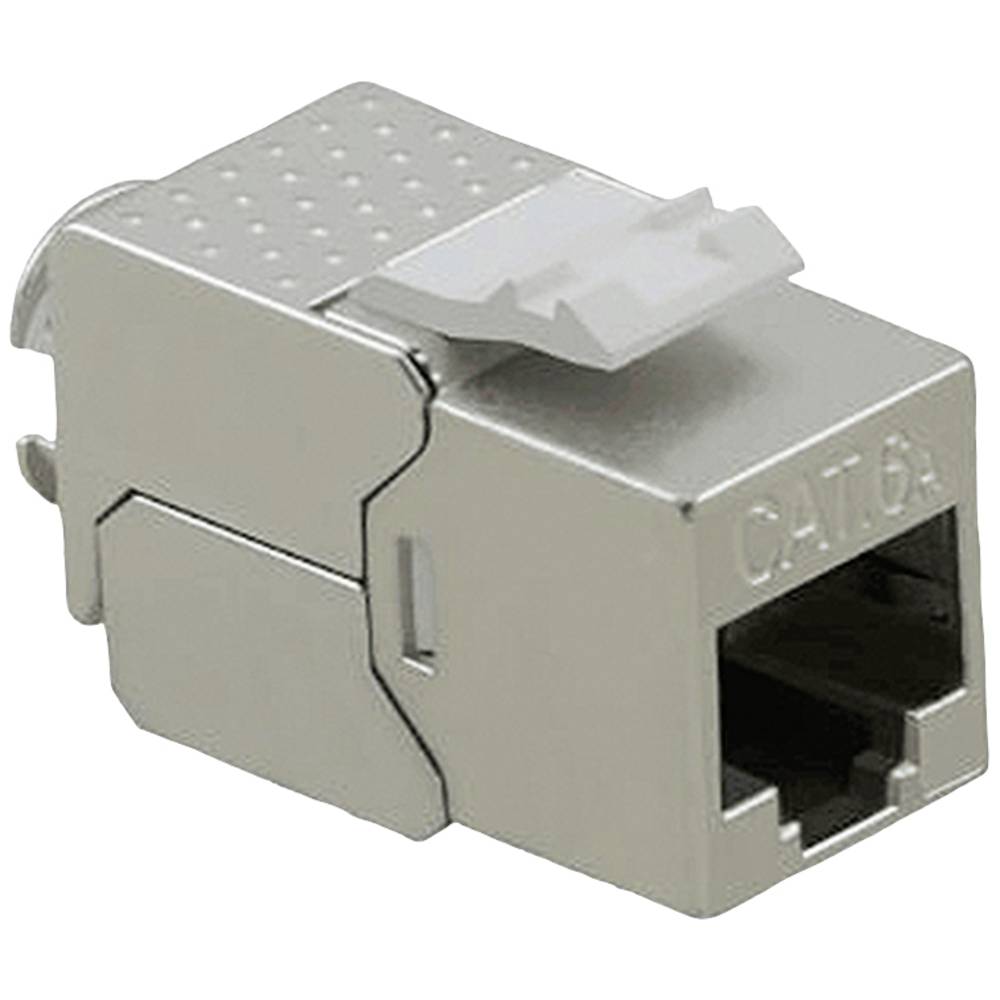 Value Cat.6A (klasse EA) Keystone, RJ-45, afgeschermd, zonder gereedschap, SLIM.