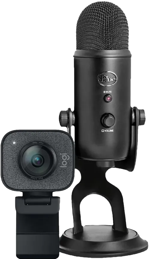 Logitech StreamCam + Blue Yeti
