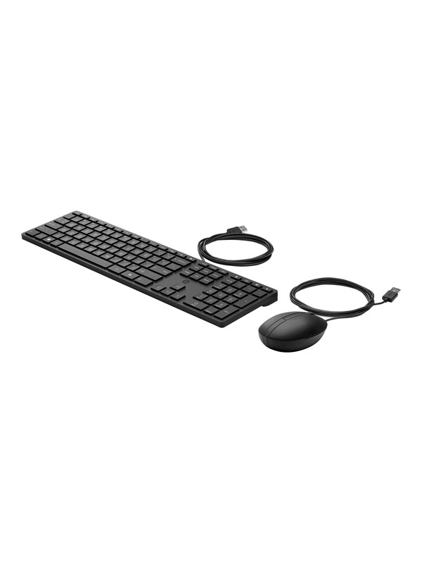 HP Desktop 320MK - Keyboard and mouse set - Engels - Zwart