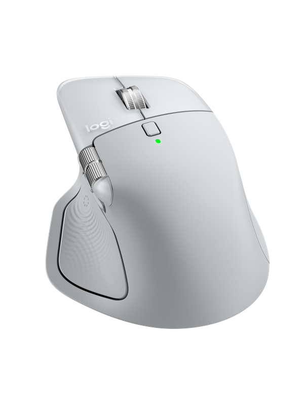 Logitech MX Master 4 for MAC - Pale Grey - Ergonomische muis - Optisch - 9 knoppen - Wit