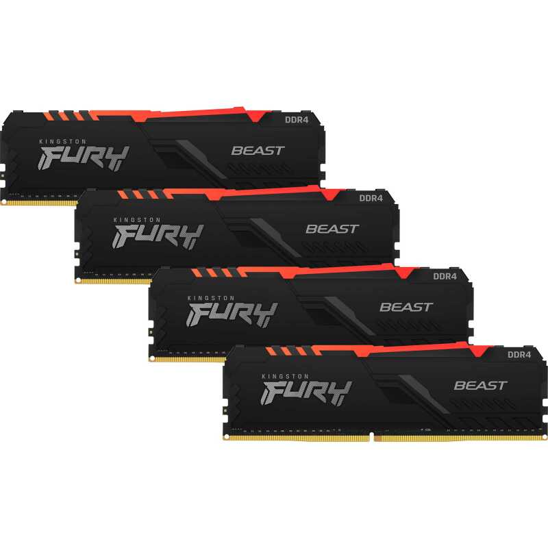 Kingston Fury 64 GB DDR4-3600 Quad-Kit Werkgeheugen